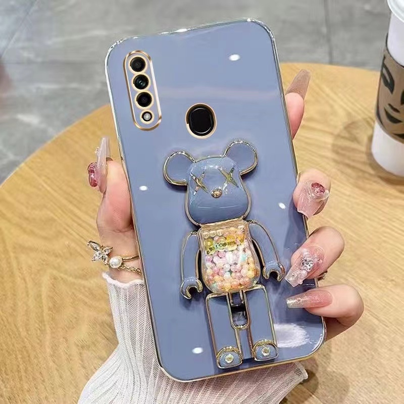 เคส ขาตั้ง น้องหมี สำหรับ VIVO Y17 Y11 Y12 Y15 Y20 Y3S Y12S Y12A Y21 Y33S Y33T T1X เคส น้องหมี ขาตั้ง น่ารัก หรูหรา