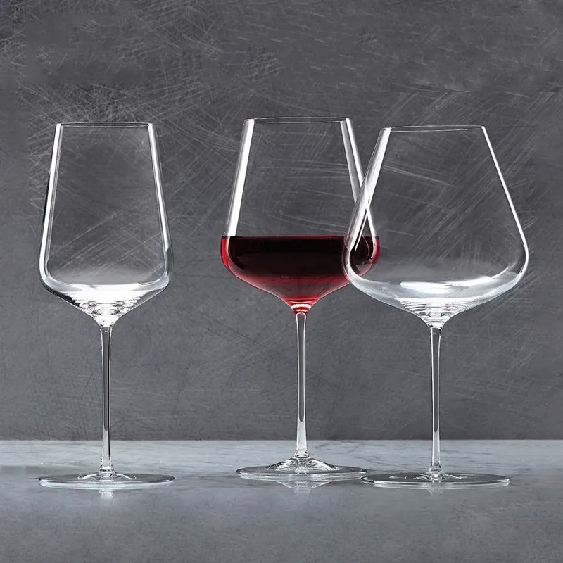 JINYOUJIA Zalto Style Upscale Banquet Crystal Handmade Wine Glass Extremely Thin Masterly Craft Perf