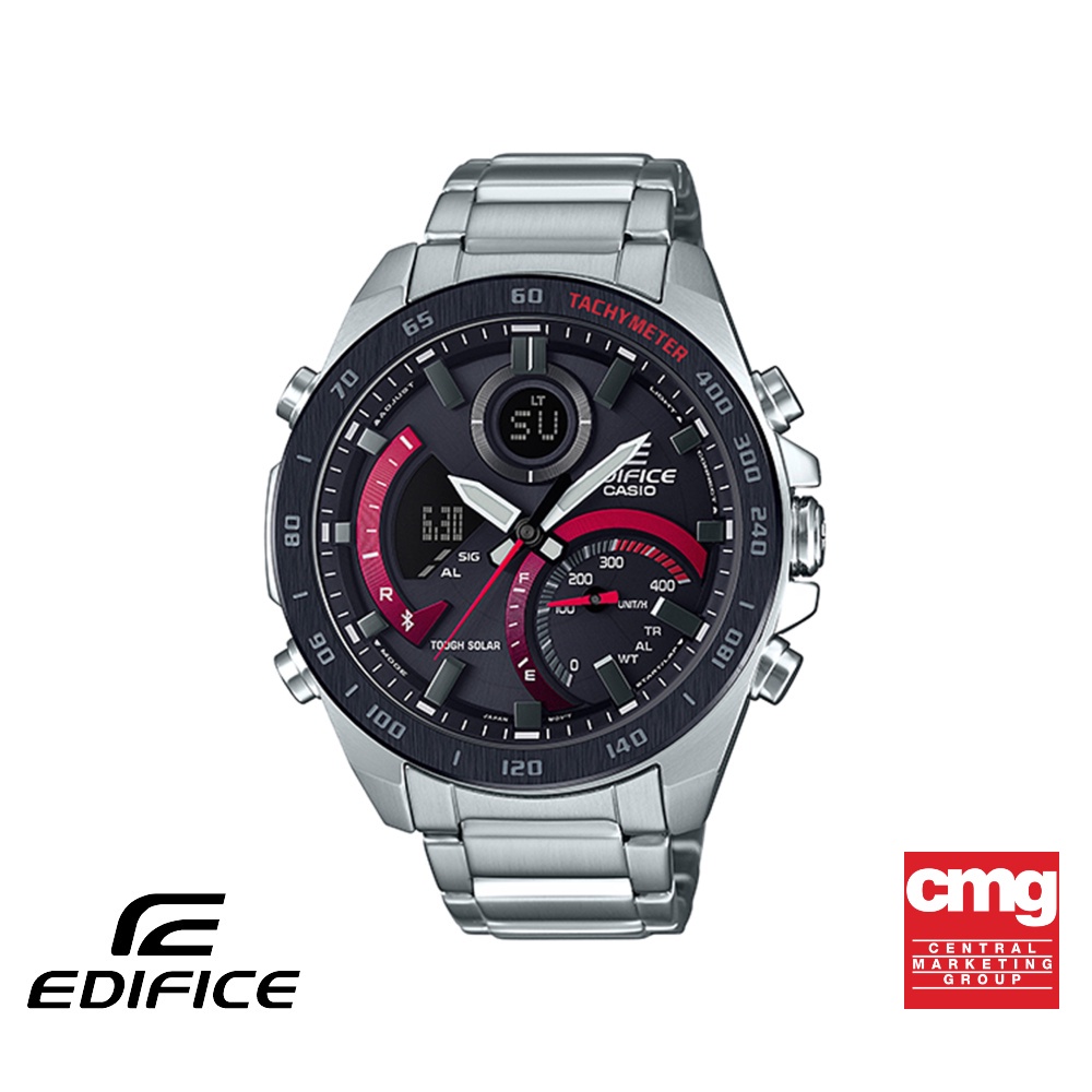 CASIO นาฬิกาข้อมือผู้ชาย EDIFICE PREMIUM รุ่น ECB-900DB-1ADR วัสดุสเตนเลสสตีล สีดำ