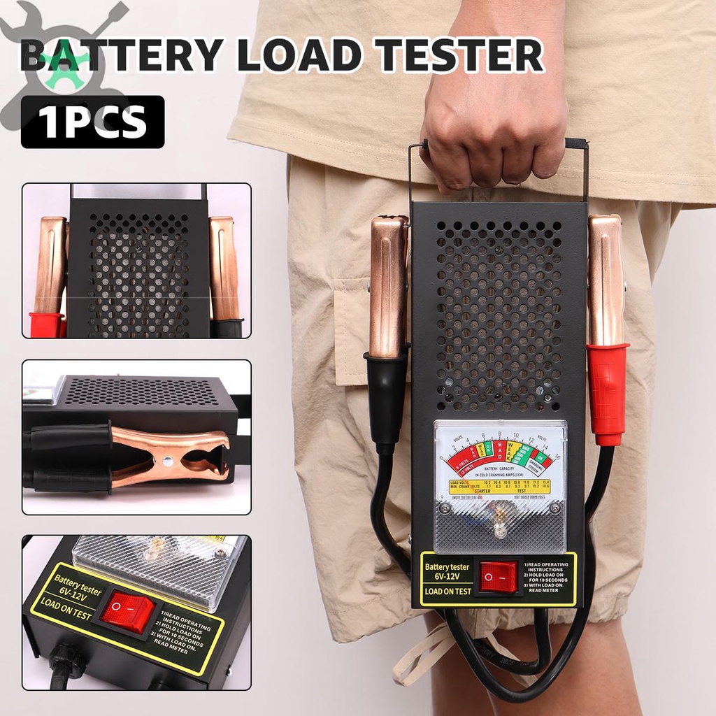 เครื่องทดสอบโหลดแบตเตอรี่รถยนต์ 6V-12V 100 แอมป์ สเตนเลส สําหรับรถยนต์ SHOPTKC5968