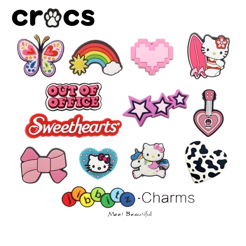 Jibbitz อุปกรณ์เสริม สําหรับ crocs Hello Kitty star crocs jibbitz jibitz crocs jibbitz crocs