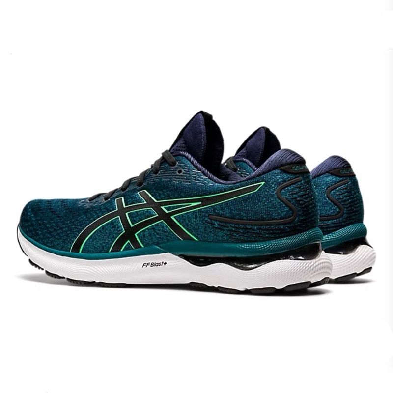 รองเท้าวิ่งชาย Asics Gel-Nimbus 24 สี Velvet Pine/New Leaf (1011B359-301) ของแท้% จาก Shop Sports