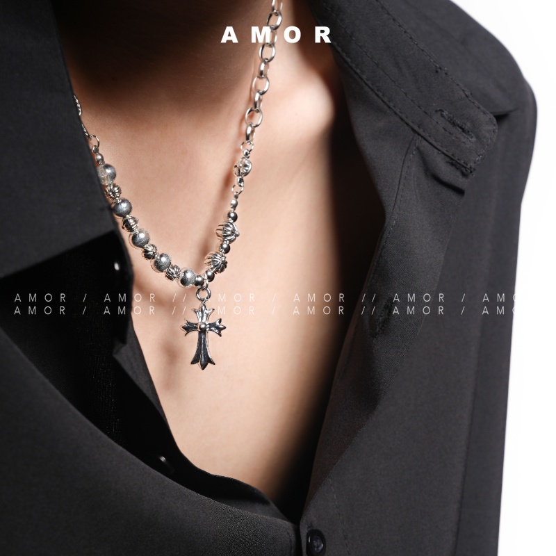 Croix Cross Instagram ชุดสร้อยคอ สร้อยข้อมือ สไตล์ฮิปฮอป สําหรับผู้ชาย