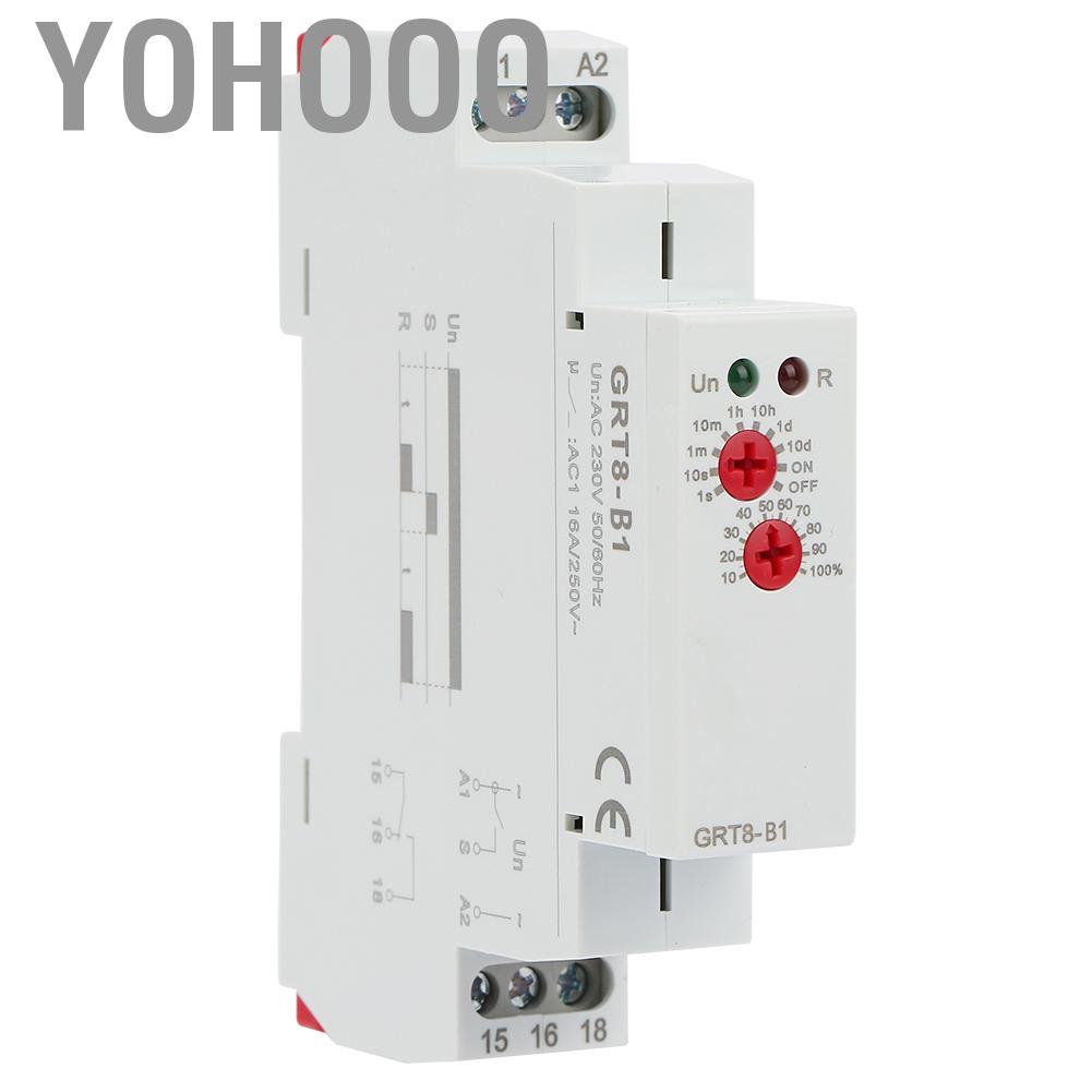 Yohooo Off Delay Time Relay GRT8-B1  Power Timer DIN