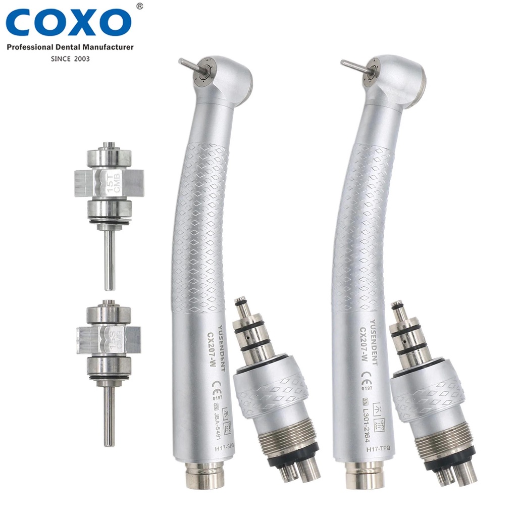 Coxo YUSENDENT กังหันทันตกรรม 4 หลุม ความเร็วสูง สไตล์ซินอล CX207
