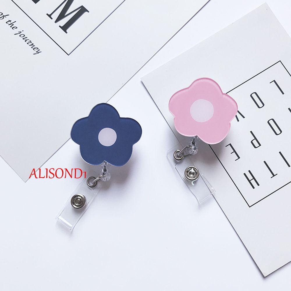 Alisond1 ที่หนีบป้ายชื่อ ยืดหดได้ อุปกรณ์สํานักงาน อุปกรณ์การเรียน คลิปรีลพยาบาล หมอ การ์ตูนนักเรียน ที่ใส่นามบัตร