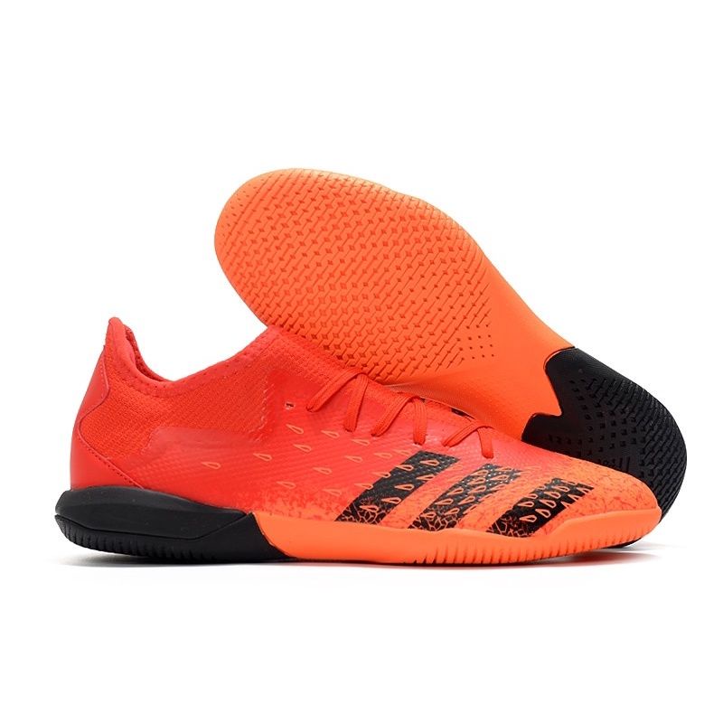 สันทนาการ Sepatu Futsal Adidas Predator Freak .3 Low สีแดงดำ IC