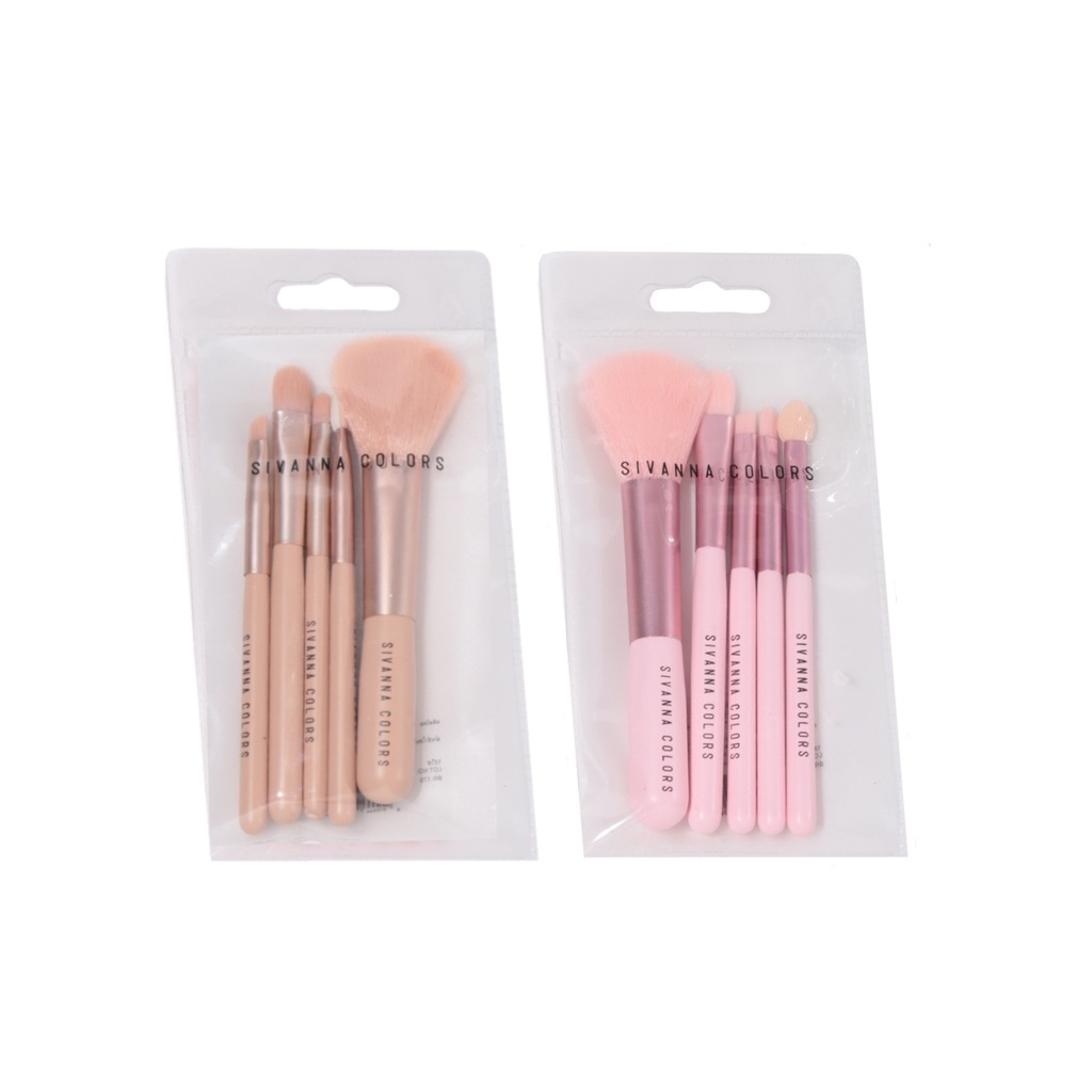 ♦️ของแท้·ส่งด่วน·ถูก♦️Sivanna Color Brush Set 5 pcs. #BR170 : ซิวานน่า ชุด เซต แปรงแต่งหน้า 5 ชิ้น x 1 ชุด dayse