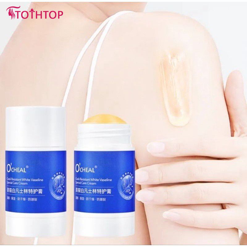 แบบพกพาสีขาววาสลีนมือเท้าครีม Anti-chapping Oilment Brighten สี Moisturizing Whiten Skin Repair Body