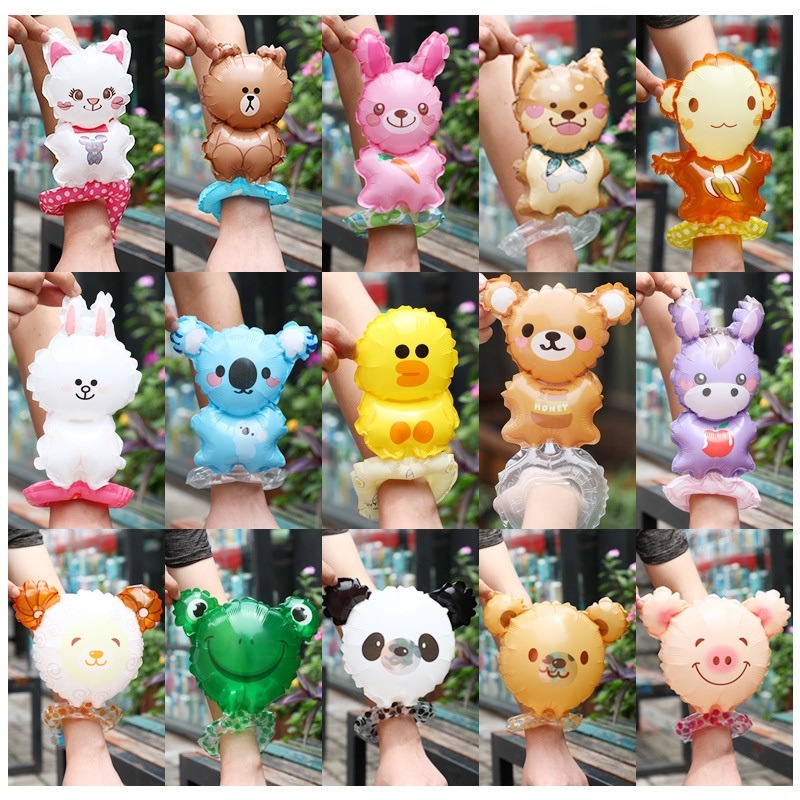 ลูกโป่งฟอยล์ ลายการ์ตูนสัตว์น่ารัก เหมาะกับของขวัญวันเกิด ของเล่นสําหรับเด็กอนุบาล