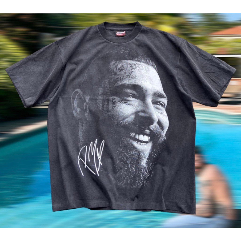 [เสื้อยืด]เสื้อยืดคอฟิต รุ่น Posty world tour สีเฟด สไตล์วินเทจS-5XL