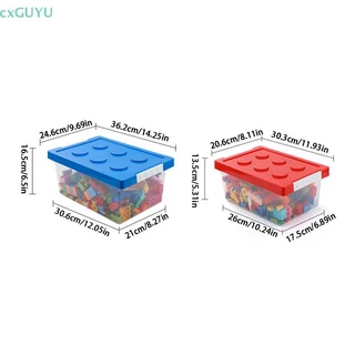 [cxGUYU] Kids Building Block Storage Box Toys Organizer Stackable Block Case Container Booksที่ใส่เครื่องเขียน Sundries Snack Container PRTA