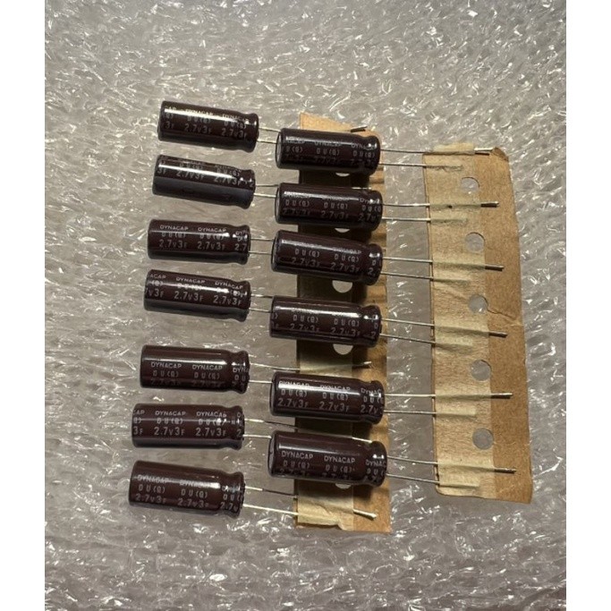 3F 2.7V (3ล้านไมโคร) ซุปเปอร์คาปา ELNA สีน้ำตาล(100ชิ้น) ขนาด 8x20mm. Capacitor 3F 2.7V C 3F 2.7V / 