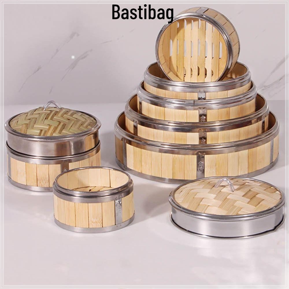 Bastilibag ตะกร้าไม้ไผ่, หม้อนึ่งไม้ไผ่สแตนเลส, ทอผ้าทําด้วยมือเครื่องมืออาหารจีนธรรมชาติ