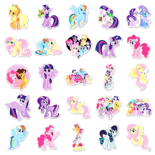 103 ชิ้นน่ารัก My Little Pony สติกเกอร์สําหรับโทรศัพท์แล็ปท็อปหมวกกันน็อคสติกเกอร์ Graffiti กันน้ํา Creative DIY