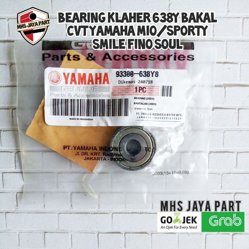 แบริ่ง 638y ถัง CVT MIO 638Y CVT BAK BEARING