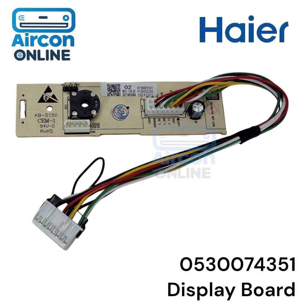 Display Electric Panel ตู้เย็น Haier รุ่น HRF-THM18NS และ CRTM189OFFI รหัส 0530088063 / 0530074351 (