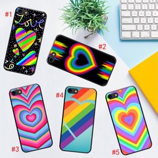 Hy21 เคสโทรศัพท์มือถือนิ่ม ลายหัวใจ LGBT สีรุ้ง สําหรับ OPPO Reno 5K 6 Pro Plus 6Z 7 8 7Z 5G 4G