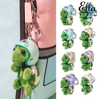 Ellastore123 พวงกุญแจ จี้ตุ๊กตาการ์ตูนเต่าน่ารัก แฮนด์เมด สัมผัสนุ่มพิเศษ สําหรับตกแต่งกระเป๋า