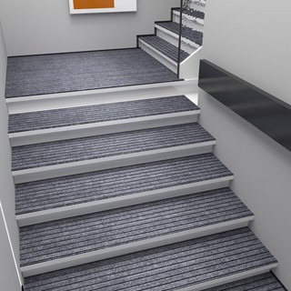 Stair Foot Mat Anti-slip Carpet Sound Absorbing Rug Step Doormat Floor Rug Solid Plaid Stripe Blue Grey Red Brown Home Staircase