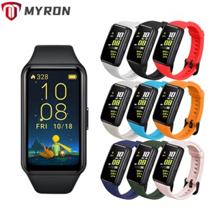 Myron สายนาฬิกาข้อมือ แบบนิ่ม แบบเปลี่ยน สําหรับ Honor Band 6 Huawei Band 6