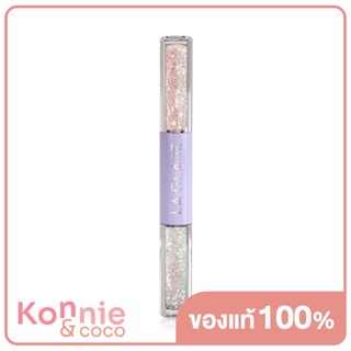 LA GLACE Dazzling Eye Glitter Duo 2.7g ลากลาส แท่งกลิตเตอร์ 2in1.