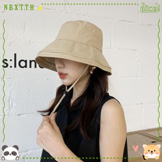 Nextth หมวกบักเก็ตกันแดด สีพื้น สไตล์ฮิปฮอป