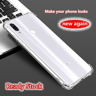 เคสโทรศัพท์มือถือยางนิ่ม แบบใส กันกระแทก 4 มุม สําหรับ Xiaomi Redmi Note 7 Pro 7s M1901F7S M1901F71 M1901F7G H I