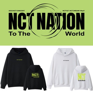 Kpop NCT127 Dream WayV 2023 NCT NATION เสื้อแจ็กเก็ตกันหนาว มีฮู้ด สไตล์สตรีท สําหรับผู้ชาย และผู้หญิง