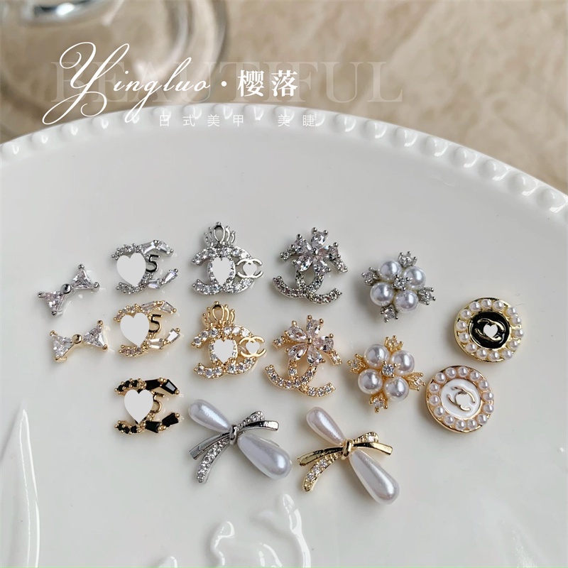 อุปกรณ์ตกแต่งเล็บ เครื่องประดับ ประดับไข่มุก และโบว์ ระดับไฮเอนด์ หรูหรา ระดับไฮเอนด์ สําหรับร้านเสริมสวย ❀Koli เล็บปลอม ออกแบบดี