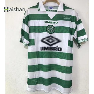 Haishan เสื้อกีฬาแขนสั้น ลายทีมชาติฟุตบอล Celtics 1998 แนวเรโทร แห้งเร็ว ไซซ์ S-XXL AAA