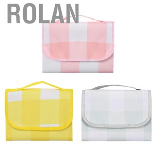 Rolan Picnic  Nordic Style Plaid Thickened Oxford Cloth Foldable Mat for Multiplayer Outdoor