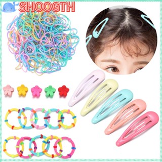 Shoogth กิ๊บติดผม สีแคนดี้ สําหรับเด็กผู้หญิง 220 ชิ้น ต่อชุด