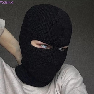 Dahuo หมวกไหมพรม ผ้าพันคอ แบบเต็มหน้า กันลม หนา ป้องกันหู สํ…