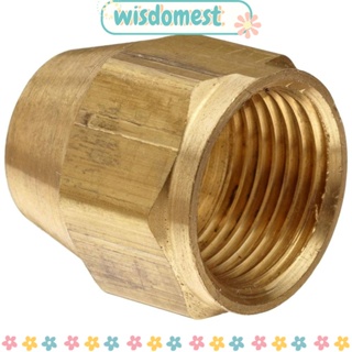 Wisdomest อะแดปเตอร์เชื่อมต่อท่อ OD SAE 45 องศา ทองเหลือง แข็งแรง 3/8 นิ้ว