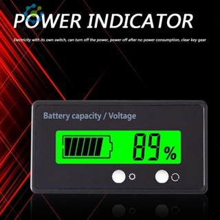 เครื่องวัดระดับแรงดันไฟฟ้าแบตเตอรี่ลิเธียมไอออน 6-63V สําหรับแบตเตอรี่ตะกั่ว กรด [Hidduck.th]