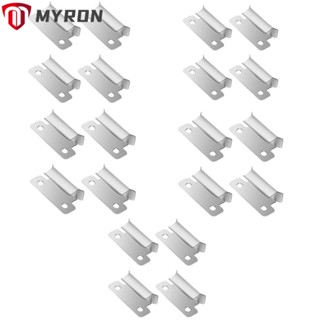 Myron แคลมป์หนีบฐานเตียงนอน สเตนเลส หนา 7 มม. สีเงิน สําหรับ Ender 3S Ender 5 Ender 3 V2 Ender 3S CR-20 CR-10S 20 ชิ้น