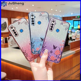 Jusheng เคสโทรศัพท์มือถือ ลายผีเสื้อกระพริบ สําหรับ Realme 5i Realme C3 5 5S Realme 6i MMHY