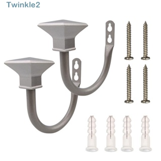 Twinkle ตะขอแขวนผ้าม่าน รูปตัว U โลหะ สีเงิน สีทอง 4 ชิ้น