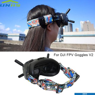 Uniis สายคล้องหัวโดรน ปรับได้ พร้อมรูแบตเตอรี่ สําหรับ DJI FPV Goggles V2