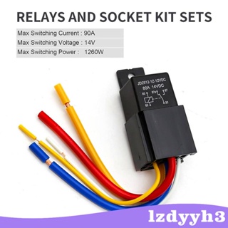 [Lzdyyh3] รีเลย์รถยนต์ 80 แอมป์ 12V พร้อมสายรัด สําหรับเรือ รถตู้