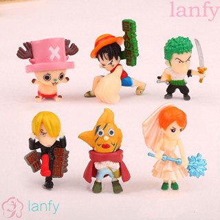 Lanfy Monkey D Luffy โมเดลตุ๊กตาอนิเมะญี่ปุ่น Sanji Chopper Roronoa Zoro ของเล่นสําหรับเด็ก