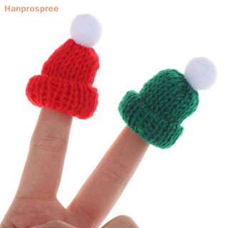 Hanprospree&gt; ผ้าพันคอ หมวกถัก ขนาดเล็ก สําหรับตกแต่งบ้านตุ๊กตา 1 ชุด