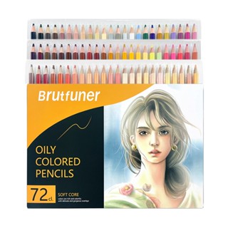 Brutfuner ใหม่ ชุดดินสอสีน้ํามัน แกนนิ่ม 26 50 72 สี สําหรับผู้เริ่มต้นวาดภาพ JO465