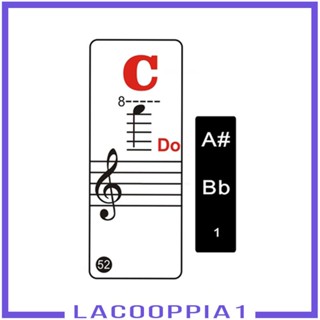 [Lacooppia1] สติกเกอร์แปะคีย์บอร์ดเปียโน ถอดออกได้ สีขาว