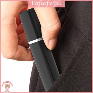 ❥Perfectfu เครื่องโกนหนวดไฟฟ้า กําจัดขนจมูก ขนคิ้ว ชาร์จ USB แบตเตอรี่ลิเธียมไอออน 500mAh 14500 สําหรับผู้ชาย