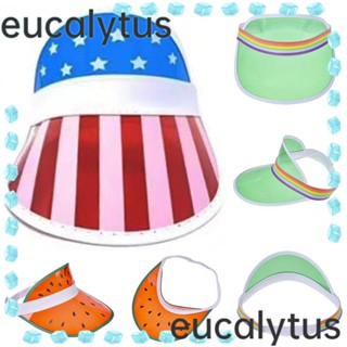 Eucalytus1 หมวกเบสบอล PVC ใส ฤดูร้อน อุปกรณ์เสริมกีฬา หมวกบังแดด