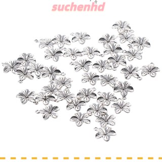 Suchenhd จี้ดอกไม้ อัลลอย โบราณ สีเงิน ดอกทานตะวัน จี้พวงกุญแจ จี้ เครื่องประดับ งานฝีมือ ทํา