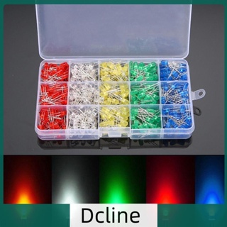 [Dcline.th] ไดโอดเปล่งแสง LED 5 มม. 100 ชิ้น ต่อสี 500 ชิ้น