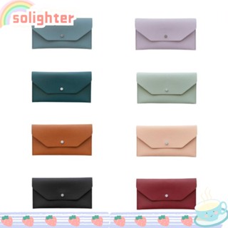 Solighter กระเป๋าใส่เหรียญ กระเป๋าคลัทช์ กระเป๋าถือ กระเป๋าสตางค์ กระเป๋าใส่บัตร